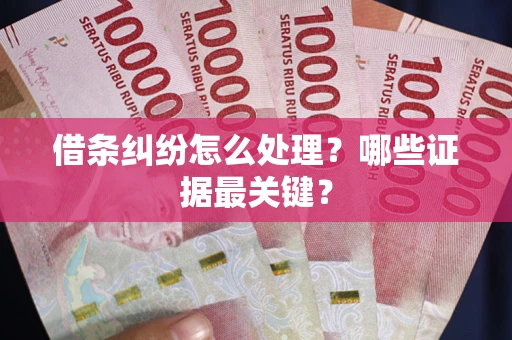 武汉借条纠纷怎么处理？哪些证据最关键？