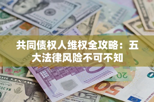 武汉共同债权人维权全攻略：五大法律风险不可不知