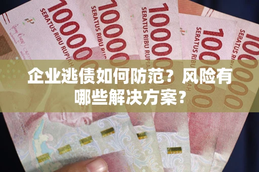 武汉企业逃债如何防范？风险有哪些解决方案？