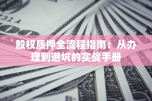 武汉股权质押全流程指南：从办理到避坑的实战手册