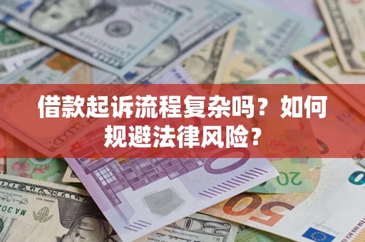 武汉借款起诉流程复杂吗？如何规避法律风险？