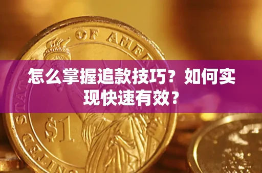 武汉怎么掌握追款技巧？如何实现快速有效？