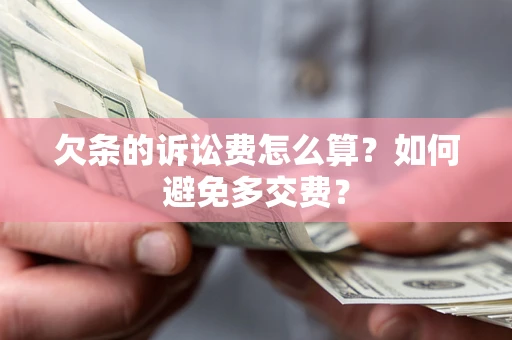 武汉欠条的诉讼费怎么算？如何避免多交费？