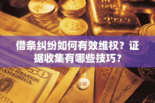 武汉借条纠纷如何有效维权？证据收集有哪些技巧？