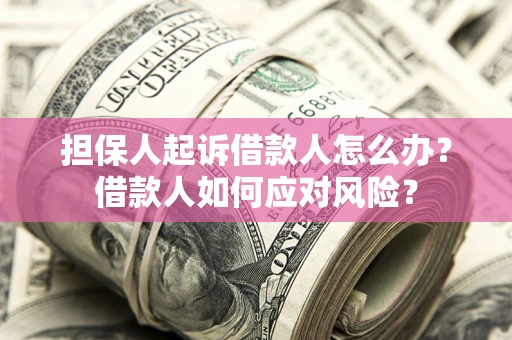 武汉担保人起诉借款人怎么办？借款人如何应对风险？