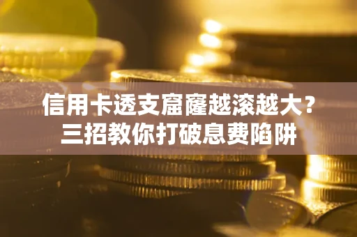 武汉信用卡透支窟窿越滚越大？三招教你打破息费陷阱