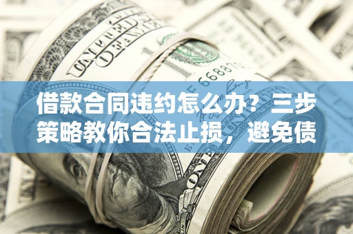 武汉借款合同违约怎么办？三步策略教你合法止损，避免债务危机升级