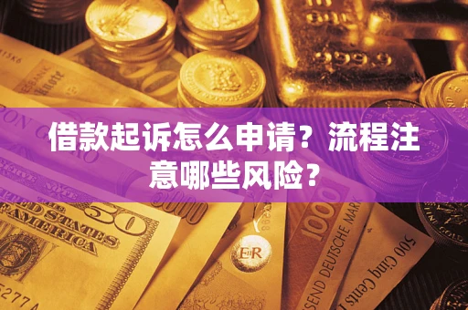 武汉借款起诉怎么申请？流程注意哪些风险？