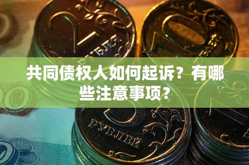 武汉共同债权人如何起诉？有哪些注意事项？
