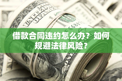 武汉借款合同违约怎么办？如何规避法律风险？